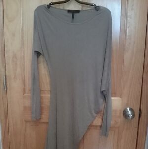 BCBG Maxazria Asymmetrical Long Sleeve Dress